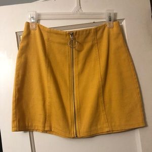 Mustard yellow skirt